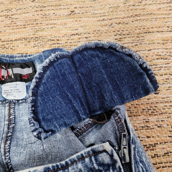 VINTAGE 80s Acid Washed Denim Dress - Picture 13 of 13